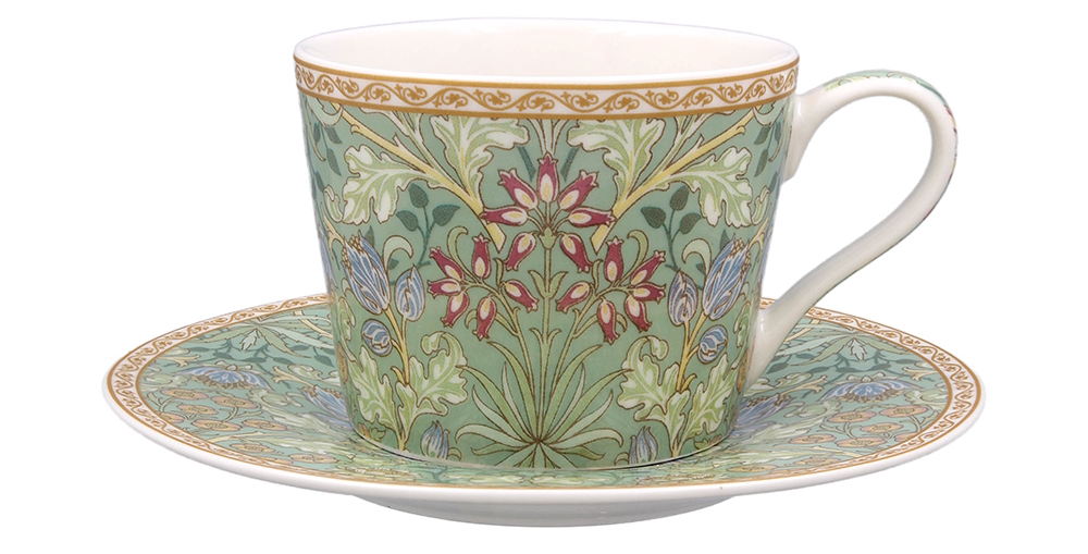William Morris Hyacinth Mix - Kopp med fat ROSA eller GRÖN - 2