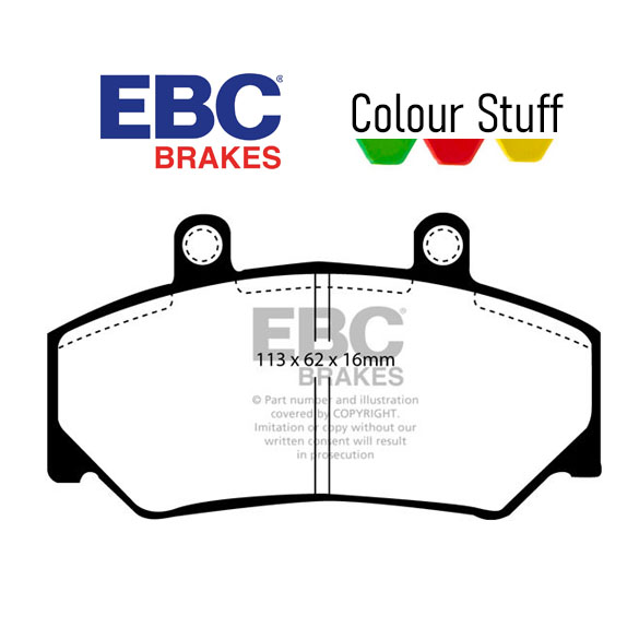 Bromsbelägg Fram Volvo 740, 940 Bendix  ""RACING EBC Green/Red/Yellow STUFF
