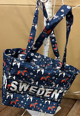 Canvas Bag Small Dalahorses Sweden