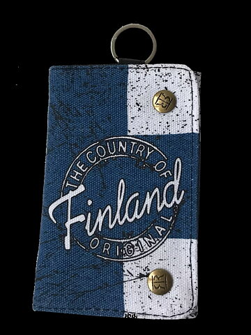 Plånbok Kanvas Finland Flagga