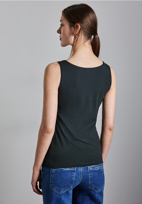 QR Anni Basic Top - Hunter Green - Street One