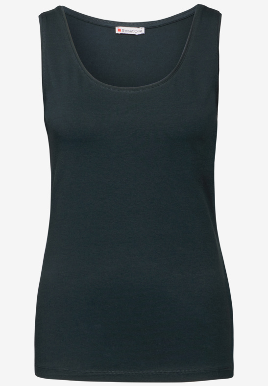 QR Anni Basic Top - Hunter Green - Street One - 4