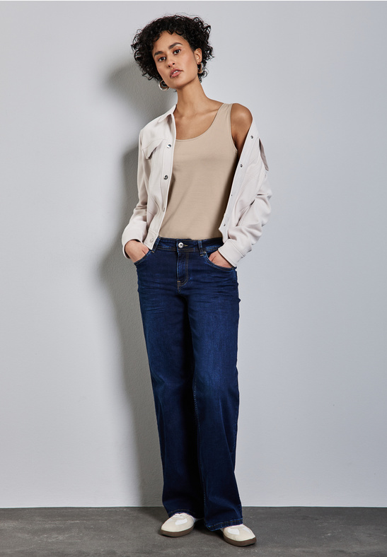 QR Anni Basic Top - Cotton Beige - Street One - 3