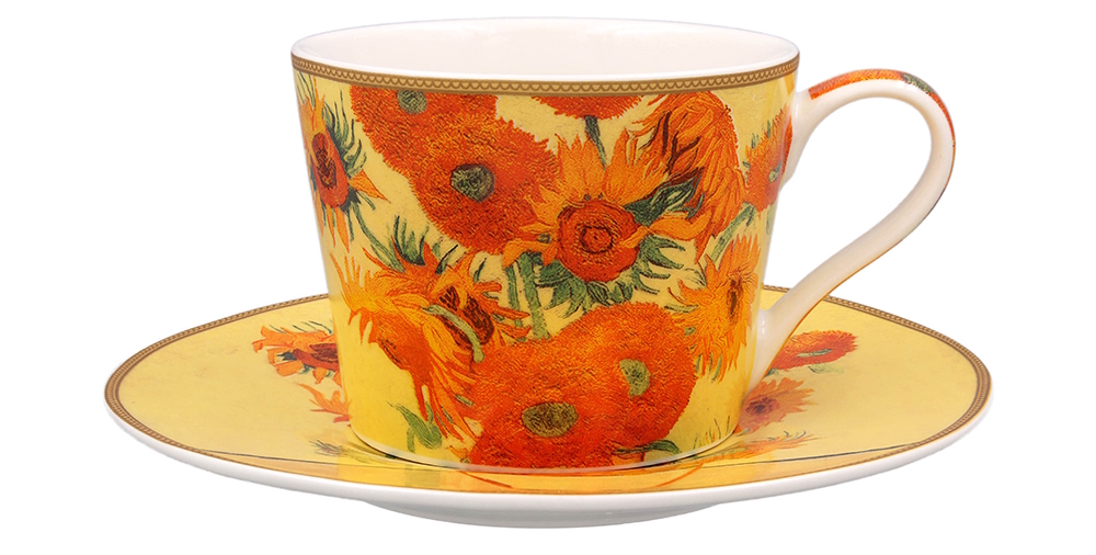 Vincent Van Gogh - Kopp med fat SUNFLOWERS eller STARRY NIGHT - 2