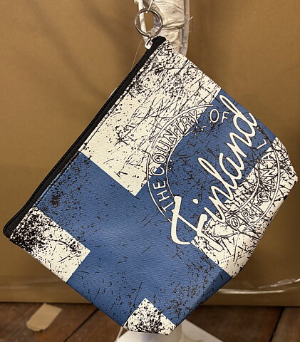 Toalett Väska Finland Flagga PVC