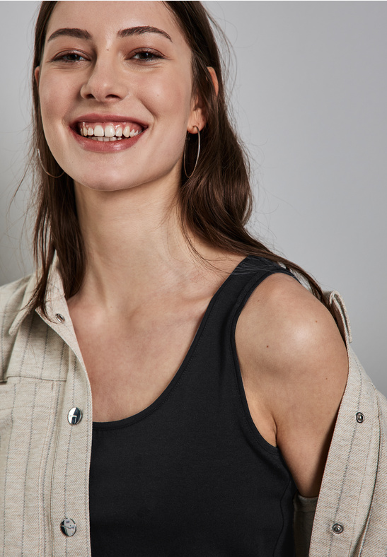 QR Anni Basic Top - Black - Street One