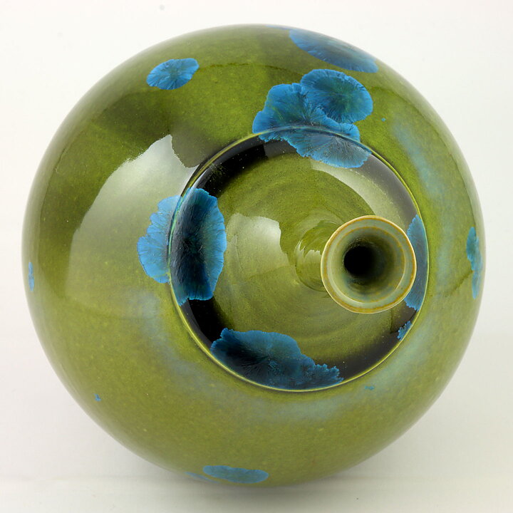 イサク・イサクソン  一点もの  緑/青色のベース  (28cm)  2000年代 