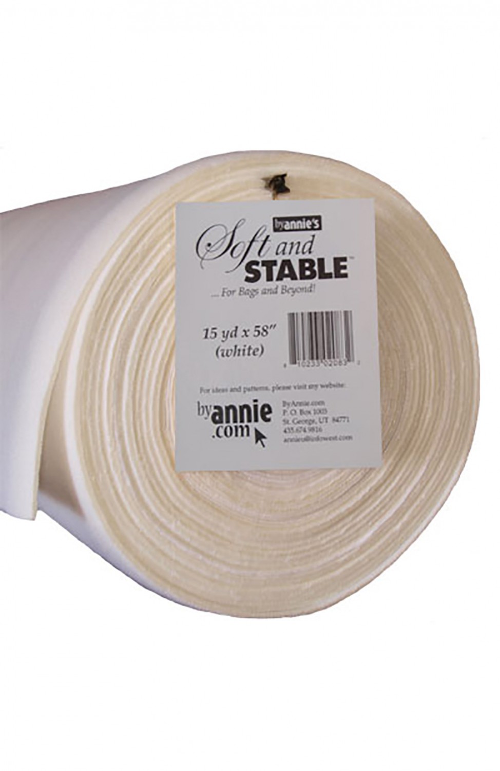 Soft & Stable Vit, stabilisator, ca 4 mm tjock, cm bred, metervara