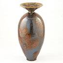 Isak Isaksson (2000s) Unique Vase with Brown Crystalline Glaze 25 cm