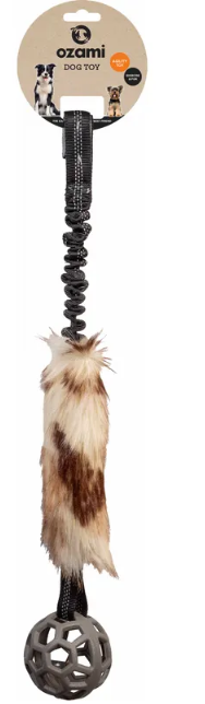 PLAY-N-TUG Faux Fur med boll 65cm