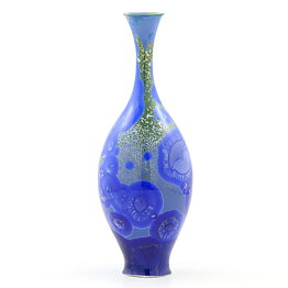 Isak Isaksson (2000s) Unique Vase with Blue Crystalline Glaze 22 cm