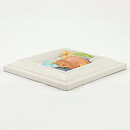 Aimo Nietosvuori (1970s) White Quadratic Wall Plaque with Houseware Motif 17 cm #642