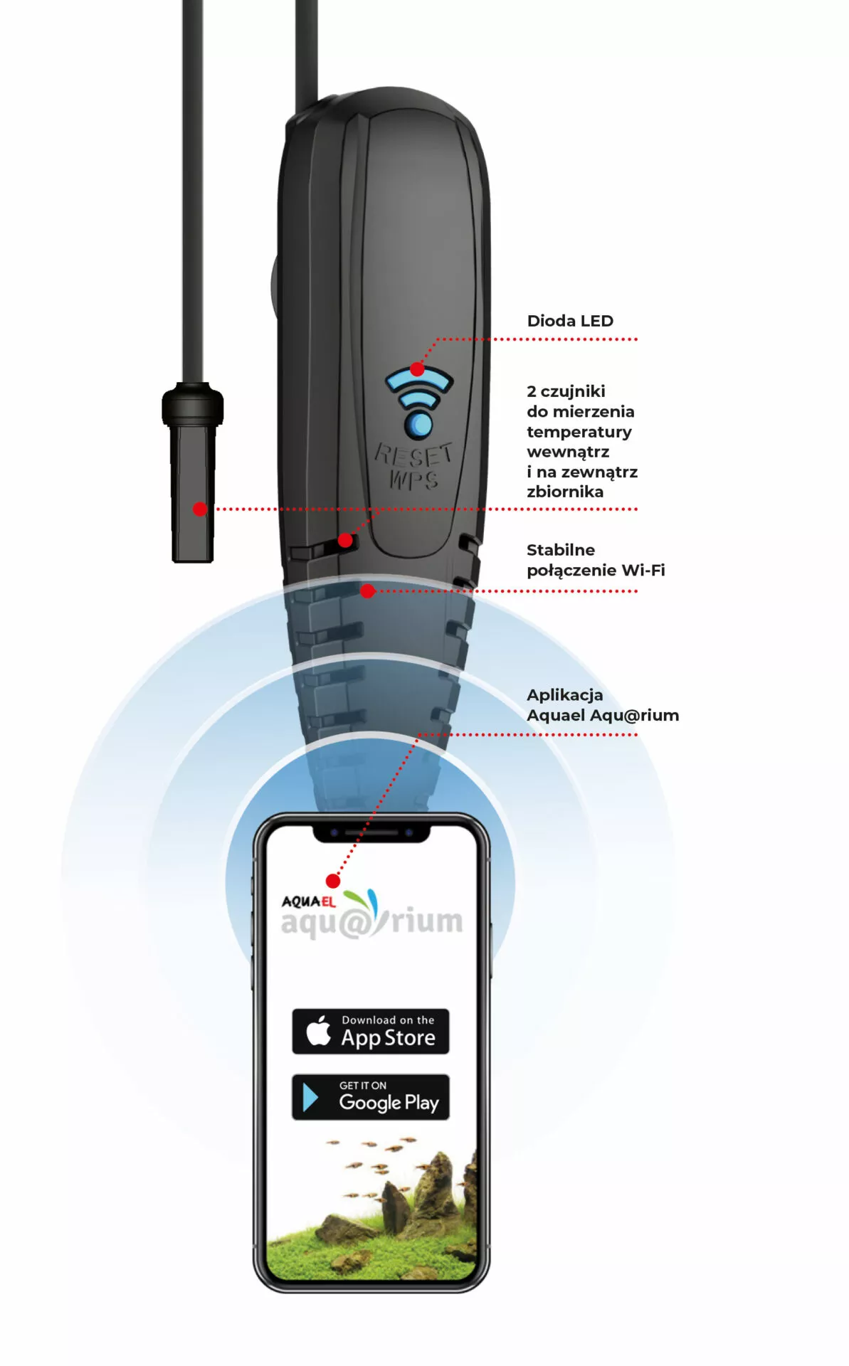 Aquael Termometer Link - 4
