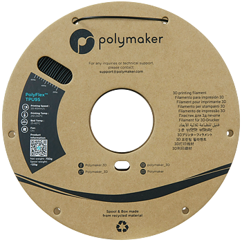 PolyFlex TPU-95A (1.75mm, 750g) - Black