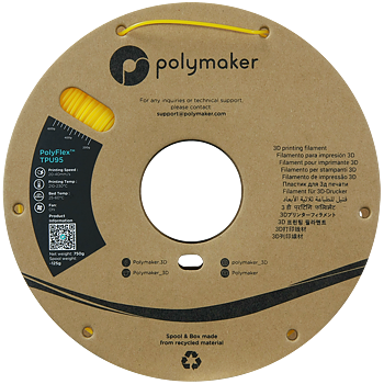 PolyFlex TPU-95A (1.75mm, 750g) - Yellow