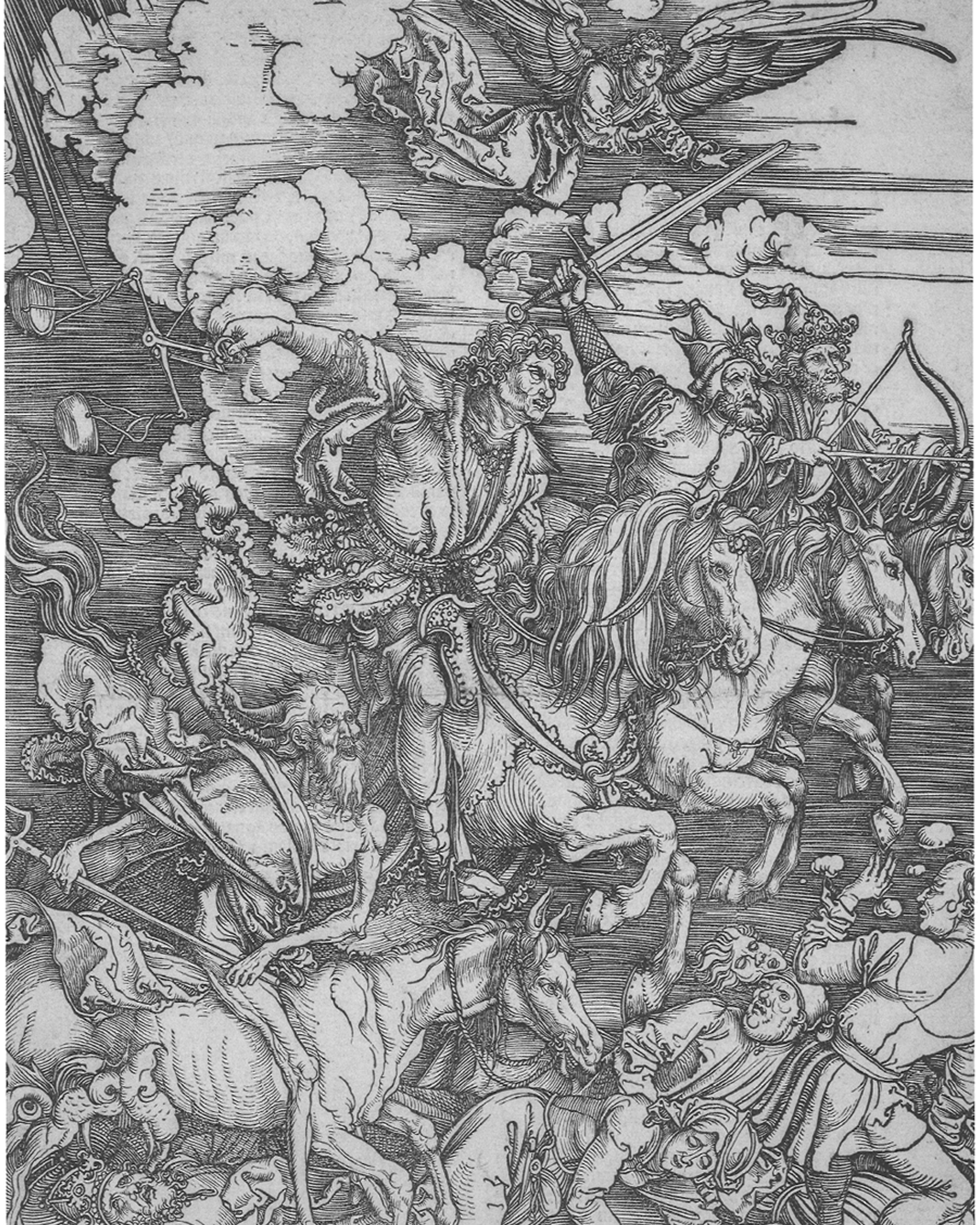 Affisch,  Albrecht Dürer, Apokalypsens fyra ryttare