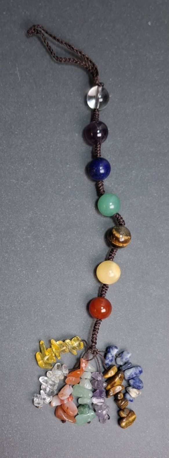 Mini Klot Chakra hänge med Dangels, 7 olika färgar - 2