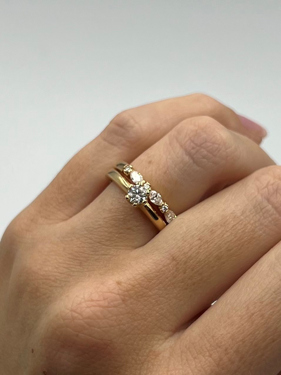Ring Maggie handgjord diamanter guld 18 karat  - 4