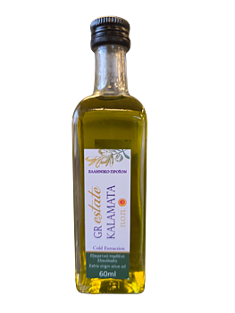 Extra Virgin Olive Oil - GR Estate from Kalamata - Protected Designation of Origin stamp - 60ml,