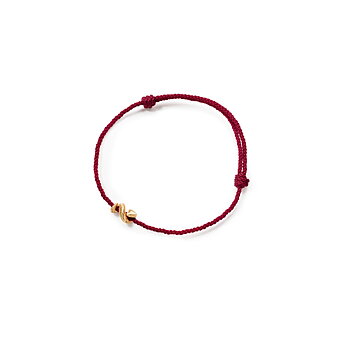 Slange-charme mini 18, rødt armbånd