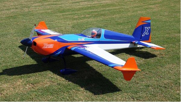 Extreme Flight Extra 330S 95tum/2.5m Xpwr 60 Blue/Orange/White - 7