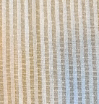 Tyg beige randig i återvunnen bomull, IT