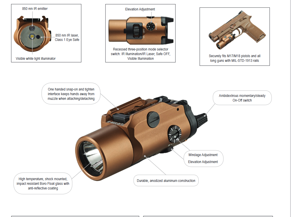 Streamlight TLR-VIR II, LED/IR-laser/IR-illum, black - 2