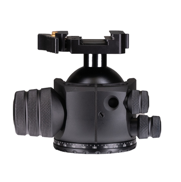 Two Vets Tripod 55MM Dual Tension Ballhead W/ Arcalock Dual Clamp (Arca Swiss and Picatinny) - 2