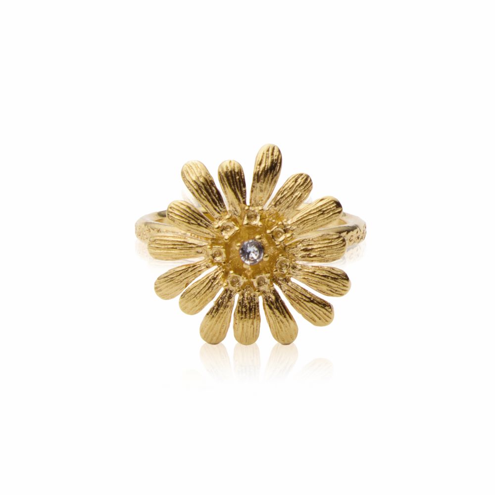 Caroline Svedbom Daisy ring guld crystal