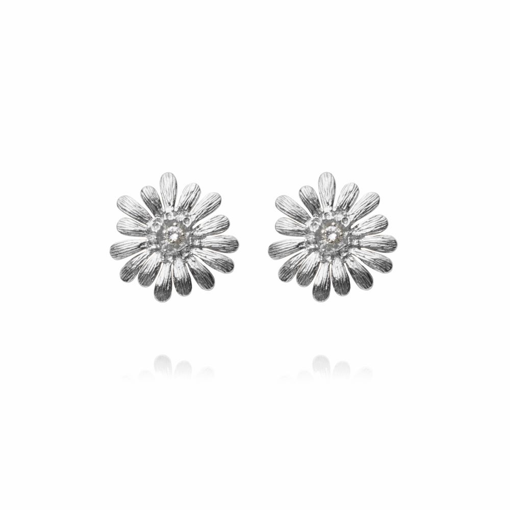 Caroline Svedbom Daisy örhänge rhodium crystal