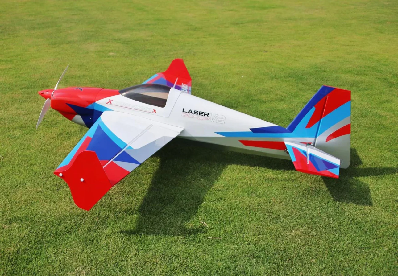 Extreme Flight Laser 60tum/1.5M XPWR 22cc/T-motor AM600 V3 Blue/White - 2