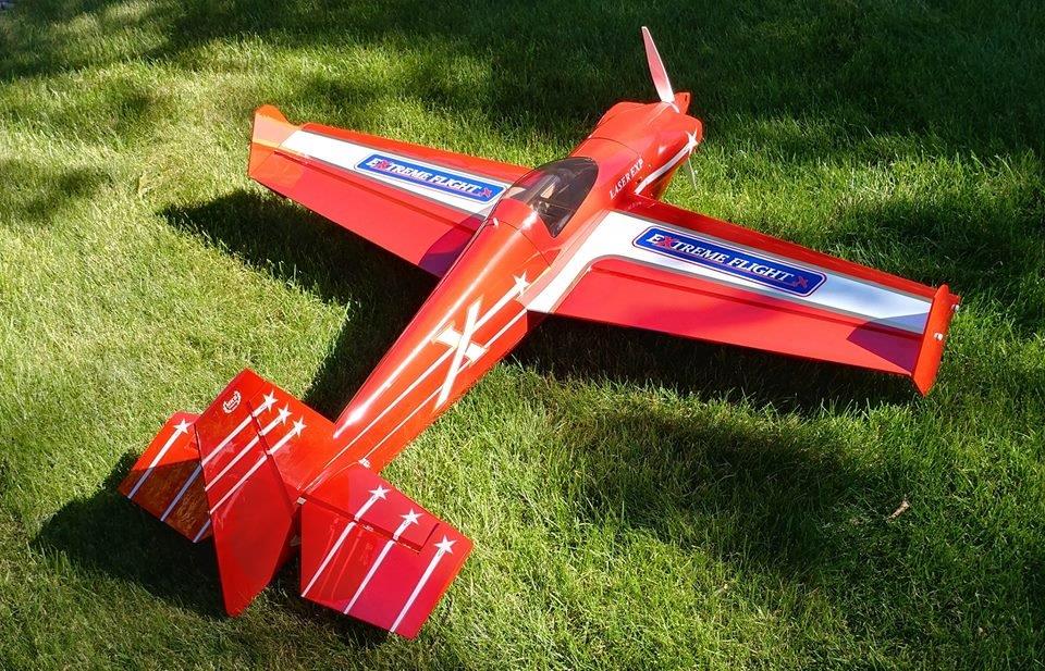Extreme Flight Laser 60tum/1.5M XPWR 22cc/T-motor AM600 V3 Red/White - 2