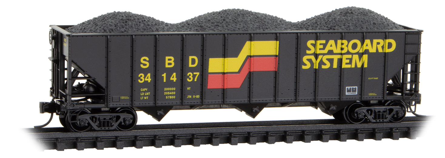 Hopper car 100 ton 3-bay covered Seaboard #341437