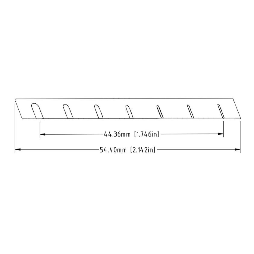 PT-6750-00 Black TUSQ XL Multi-Scale Fanned Nut (7-String) - 4