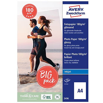 Fotopapper A4 180g glossy 100f