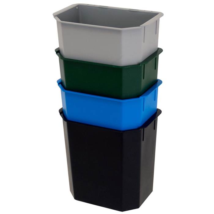 Plastkärl 9L insats svart - 3