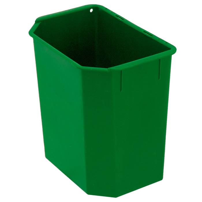 Plastkärl 9L insats grön