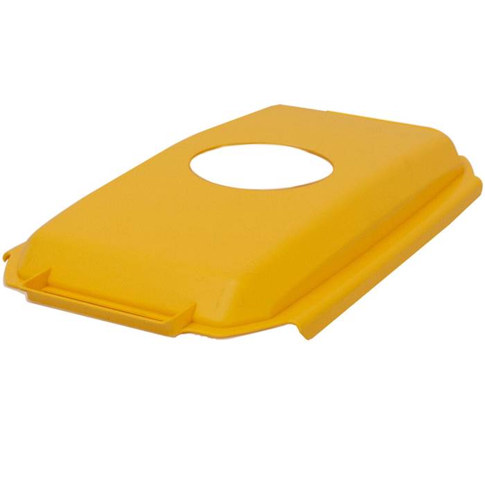 Lock t kärl 60L m runt hål gul