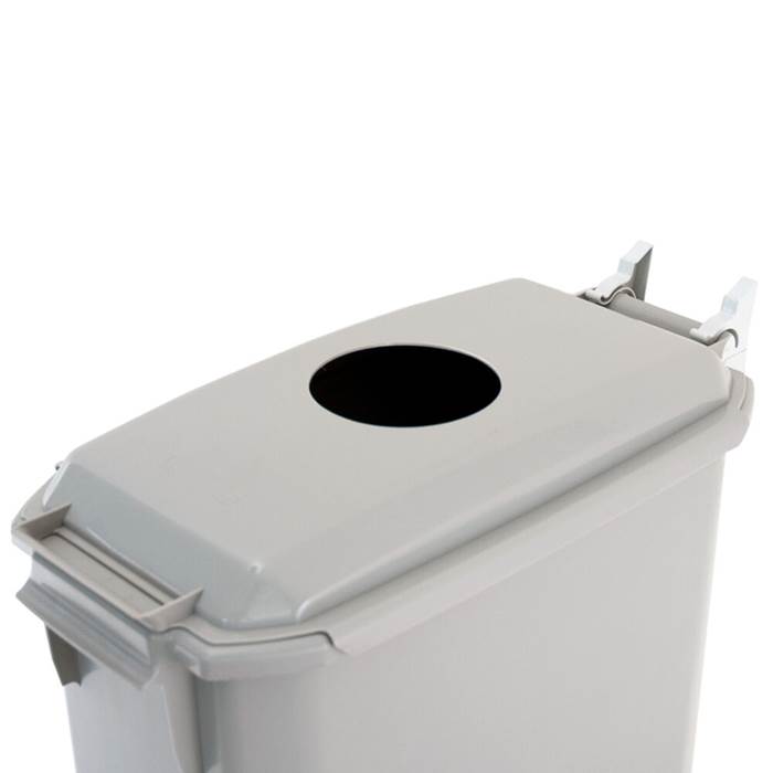 Lock t kärl 60L m runt hål grå - 2