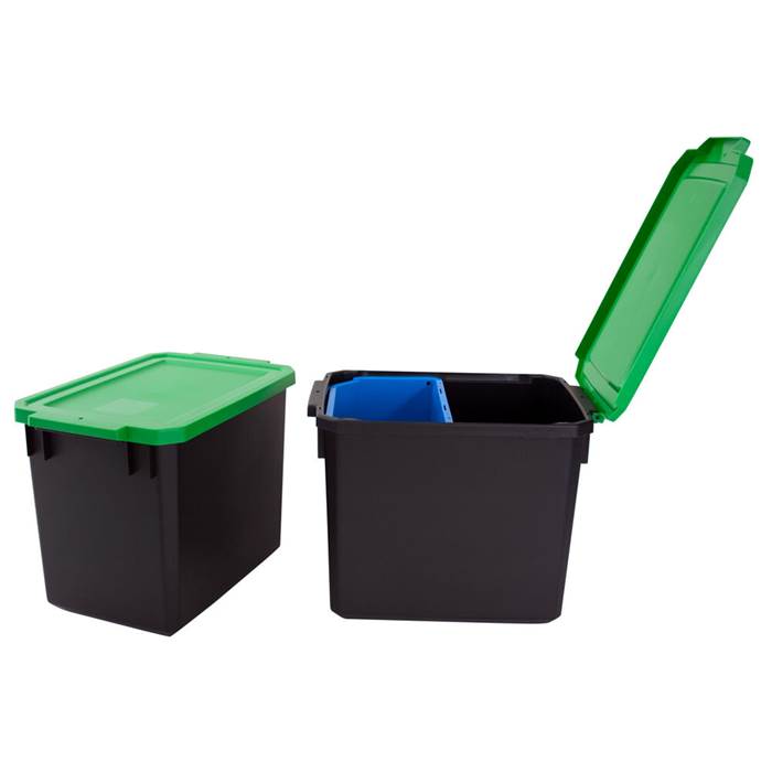 Plastkärl 25L Återvunnet Svart - 4