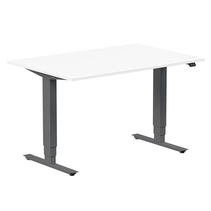 Skrivbord el Ergo120x80 vit/AR
