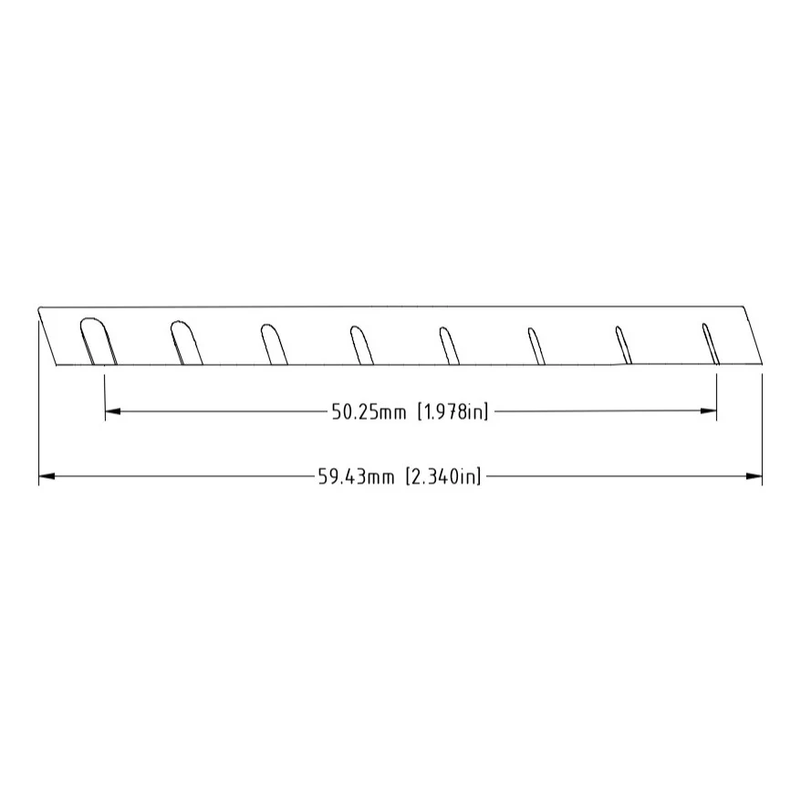 PT-6849-00 Black TUSQ XL Multi-Scale Fanned Nut (8-String) - 3