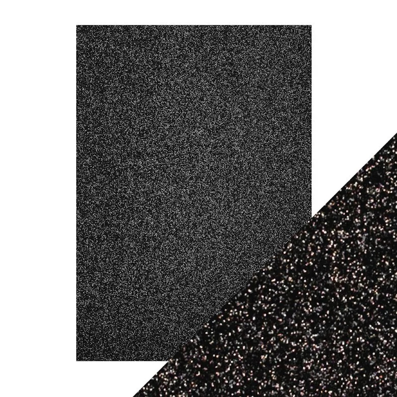 Tonic Studio - Glitter Card -  Black Sapphire