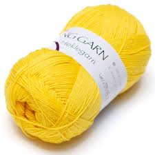 Viking Heklegarn 12/4 100g Gul 845