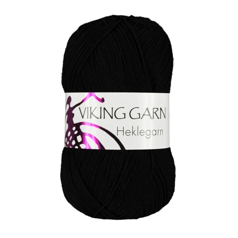 Viking Heklegarn 12/4 100g Svart 803