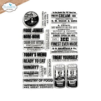 Elizabeth - Clear stamps - Let's Eat