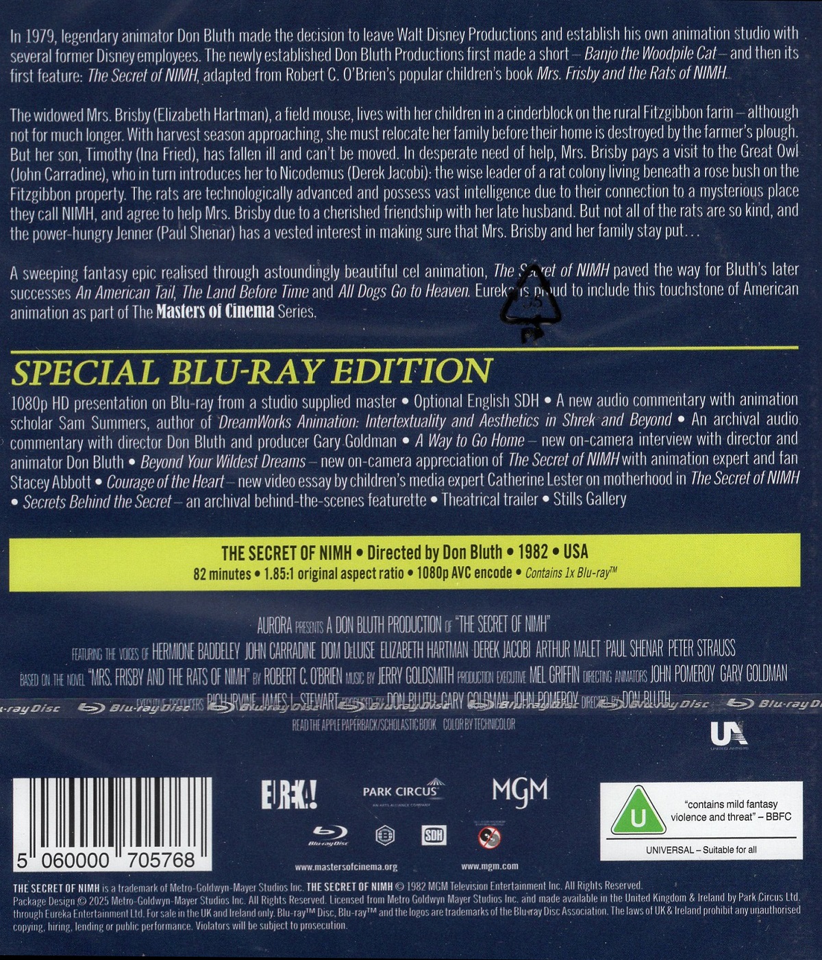 Secret of Nimh (ej svensk text) (Blu-ray) - 2