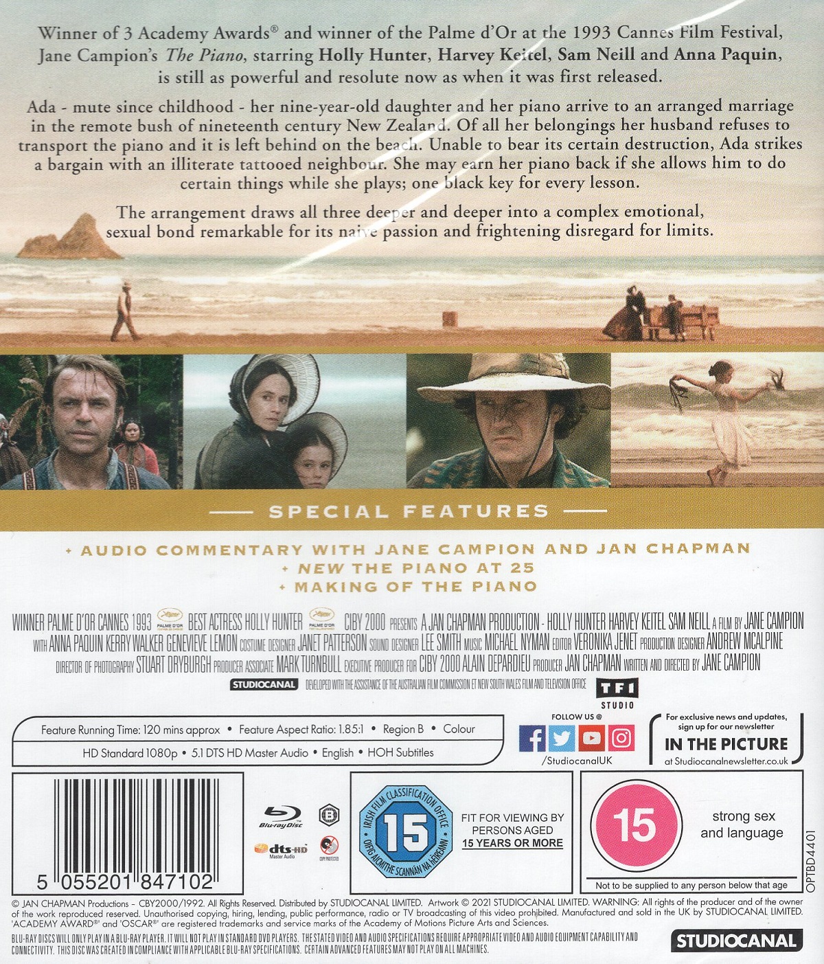 The Piano (ej svensk text) (Blu-ray) - 2