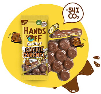 vegansk choklad banan, kaka hands off 100g