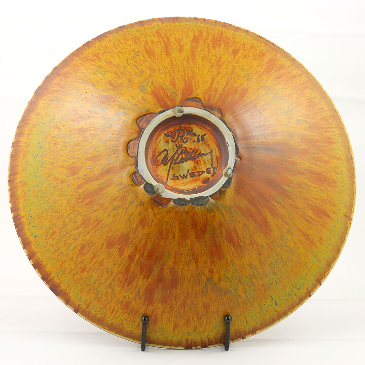 カールハリー・スタルハーネ  一点もの  赤褐色のボウル  32cm  1965年